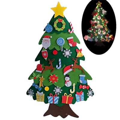 Baby Montessori Toy 32pcs DIY Felt Christmas Tree Toddlers Busy Board Xmas Tree Gift For Boy Girl Door Wall Ornament Decorations GTPD Global Trending Products Direct