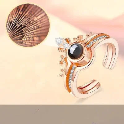Rings Necklaces 100 language i love you Projection Jewelry Valentine or anytime gift GTPD Global Trending Products Direct