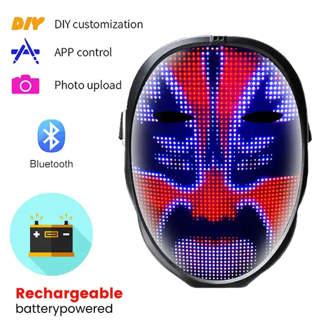 LED Party Face Mask GTPD Global Trending Products Direct