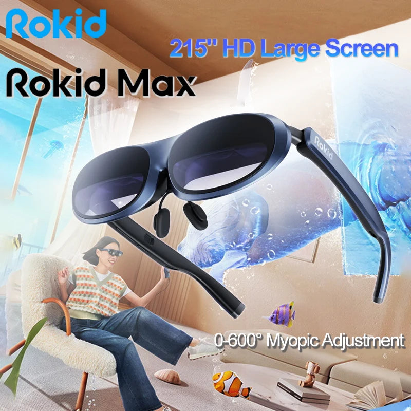 3D AR Smart Virtual Glasses 215 Inch Max Screen Smart Lens 1080P FHD Micro OLED Computer Glasses for Phones/Switch/PS5 GTPD Global Trending Products Direct