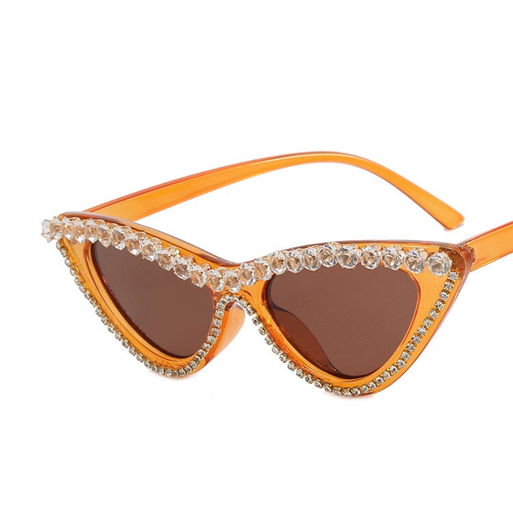 New Cat Eye Rhinestone Classic Sunglasses Noble Luxury Designer Glasses UV400 Trend Lunettes De Soleil Pour Femmes GTPD Global Trending Products Direct