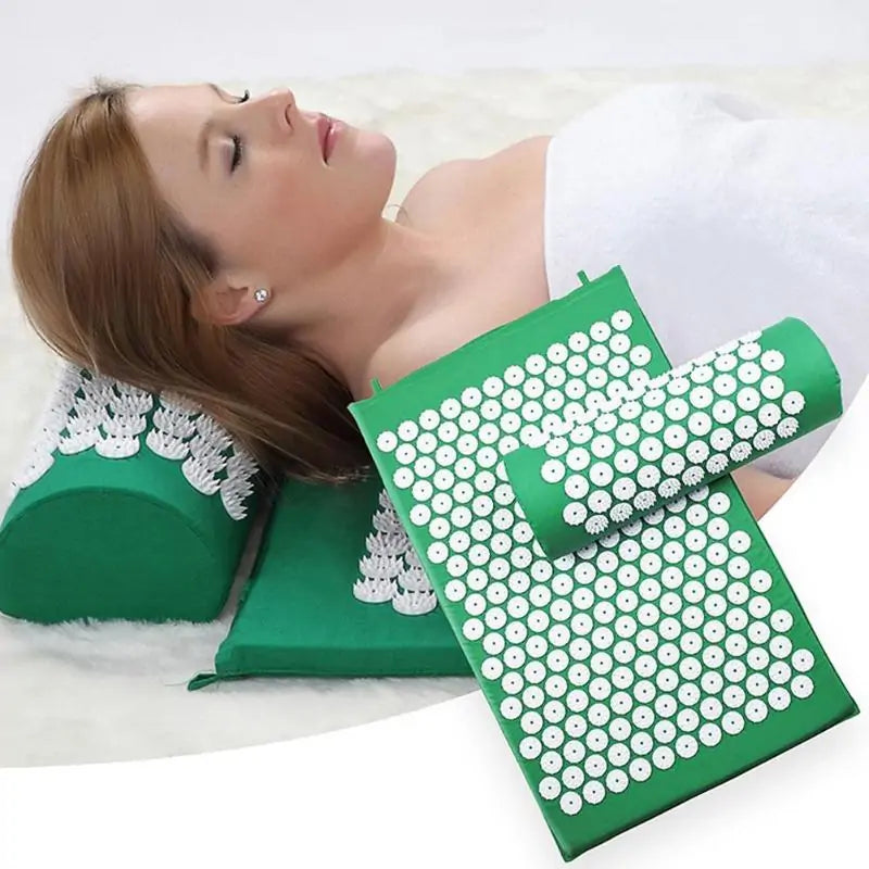 Acupressure Spike Massage Yoga Mat with Pillow GTPD Global Trending Products Direct