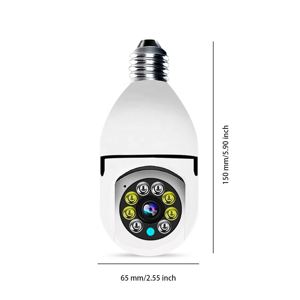 WiFi Network Bulb 1080P Camera Two Way Intercom High Resolution Night View Security Camcorder TF Card Supported E27 GTPD Global Trending Products Direct