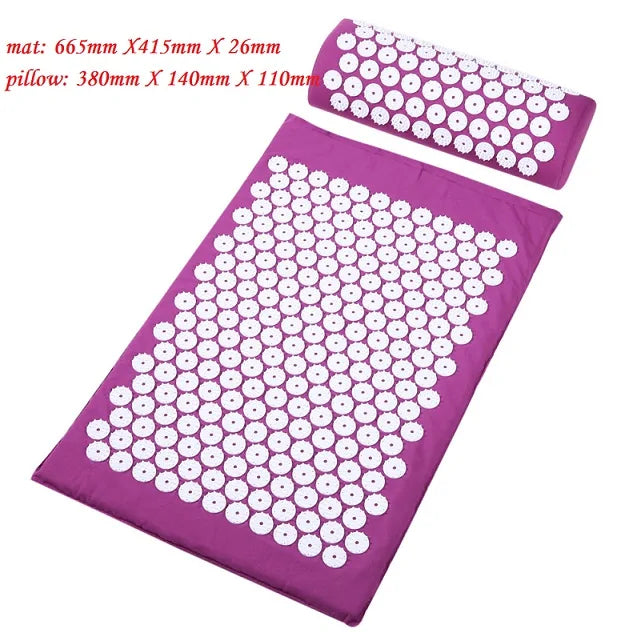 Acupressure Spike Massage Yoga Mat with Pillow GTPD Global Trending Products Direct