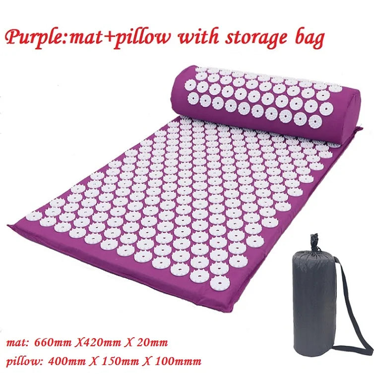 Acupressure Spike Massage Yoga Mat with Pillow GTPD Global Trending Products Direct