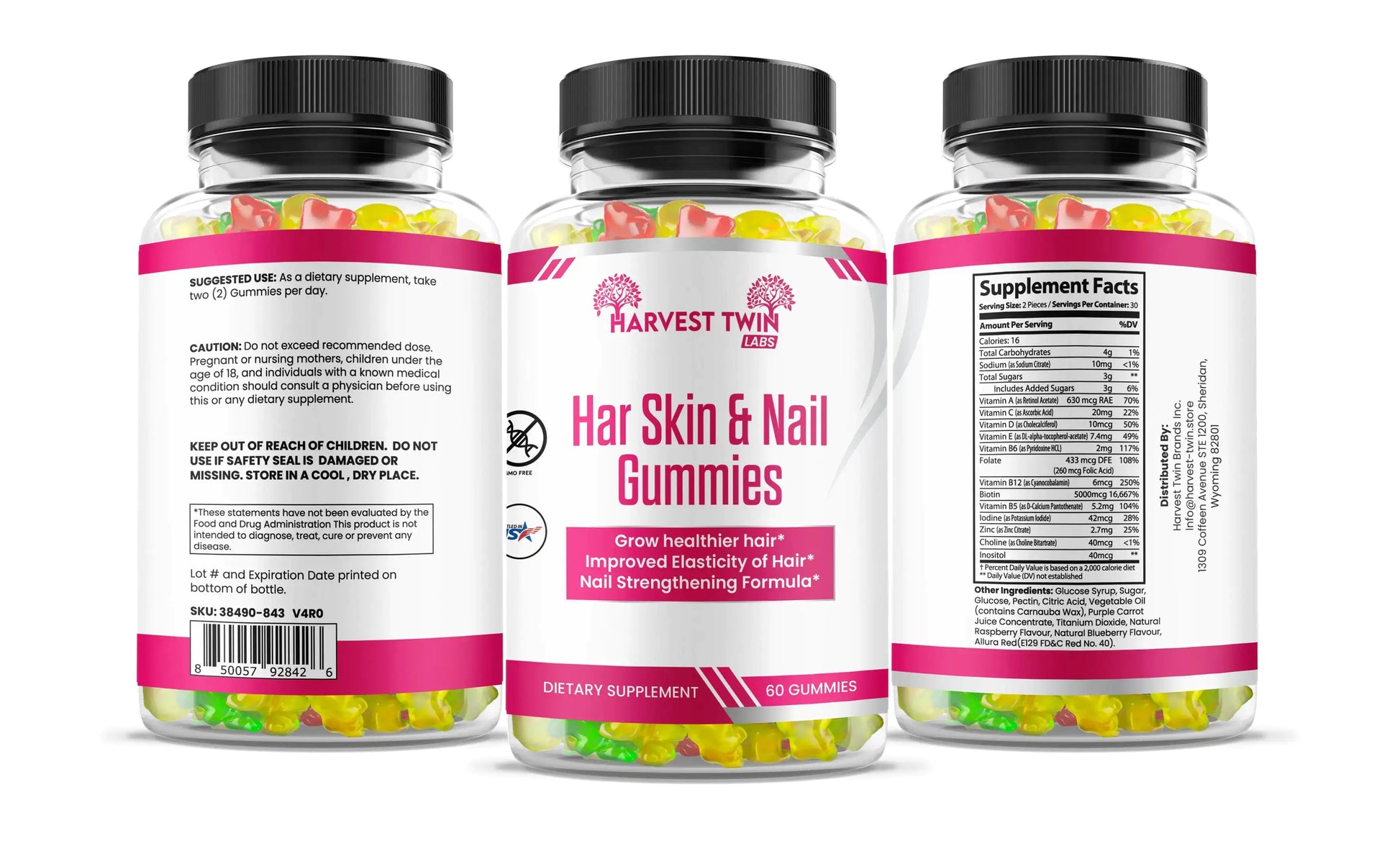 Hair Skin & Nails Gummies GTPD Global Trending Products Direct