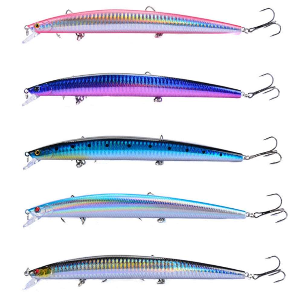 Fishing Minnow Lures Laser 18cm/24g Hard Crank baits Sea Wobbler