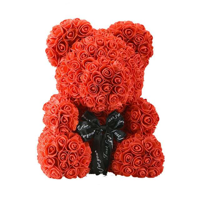 Valentine or Romantic Gift Teddy Bear or Unicorn Rose Flower Gift or Artificial Decoration