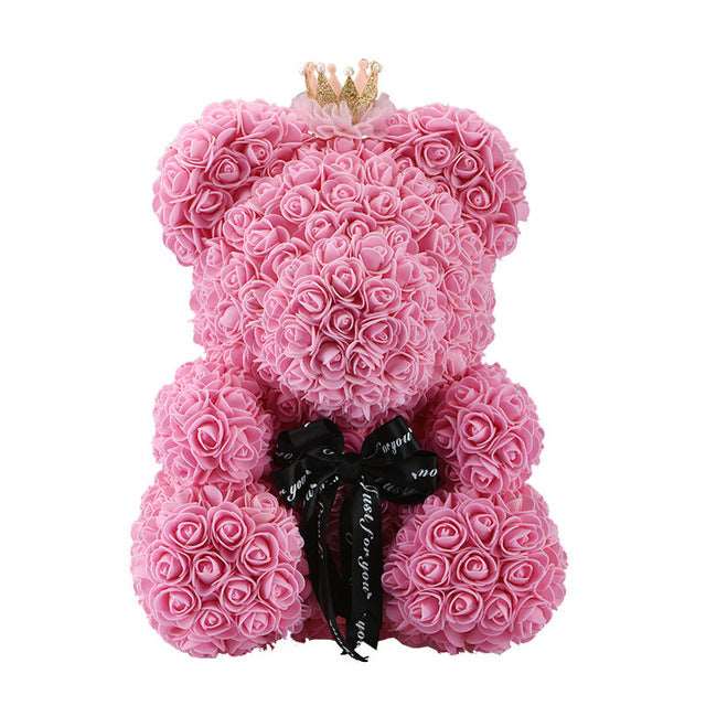 Valentine or Romantic Gift Teddy Bear or Unicorn Rose Flower Gift or Artificial Decoration