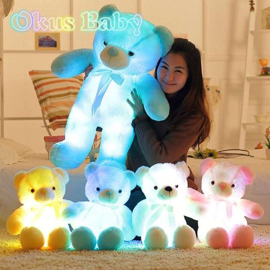 Teddy Bear LED Glowing Stuffed toy Christmas light or Gift for Kid