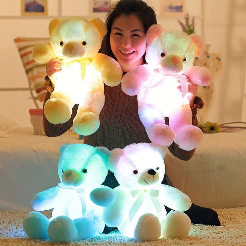 Teddy Bear LED Glowing Stuffed toy Christmas light or Gift for Kid