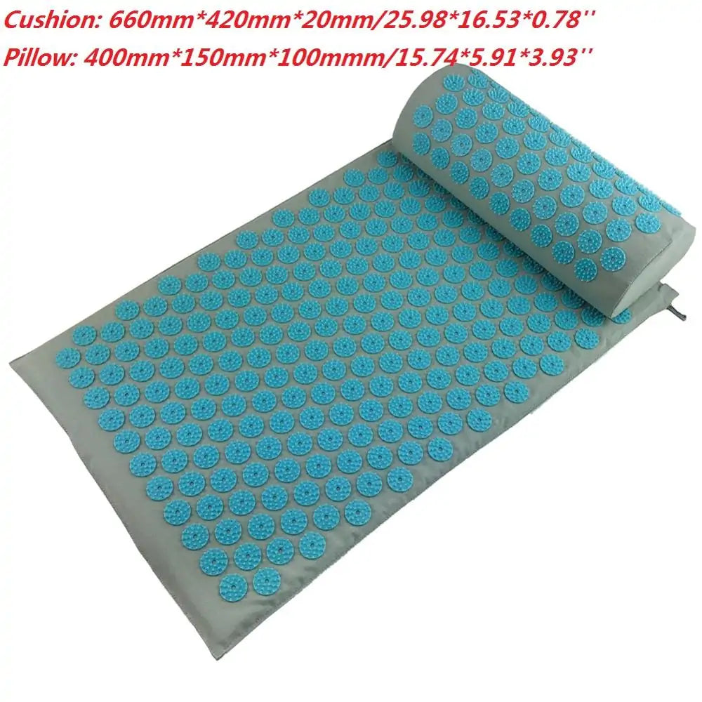 Acupressure Spike Massage Yoga Mat with Pillow GTPD Global Trending Products Direct