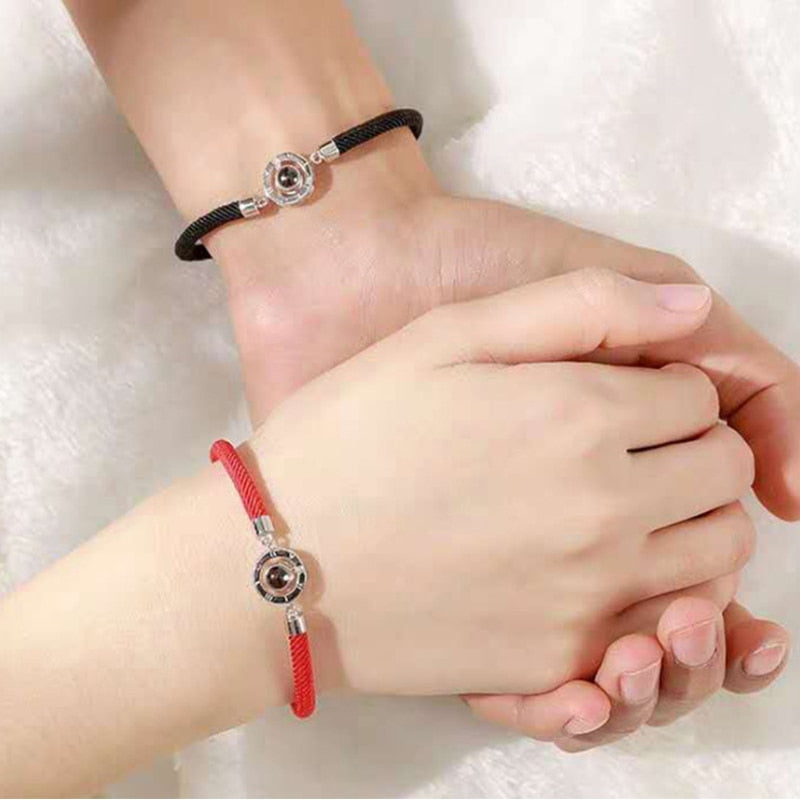 New Custom Photo Projection Bracelet Rope Bangles women men lovers gifts GTPD Global Trending Products Direct