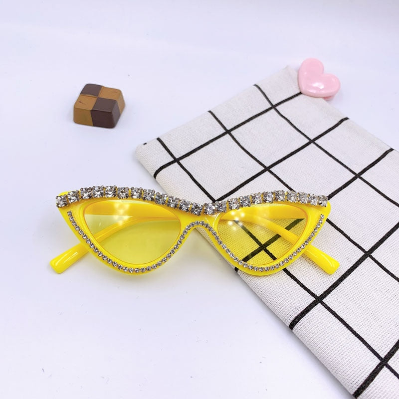 NEW Baby Sunglasses for Kids 1-8 Years Cute Party Sun Glsseses Diamonds Bling Frame UV400 Eyewear Children GTPD Global Trending Products Direct