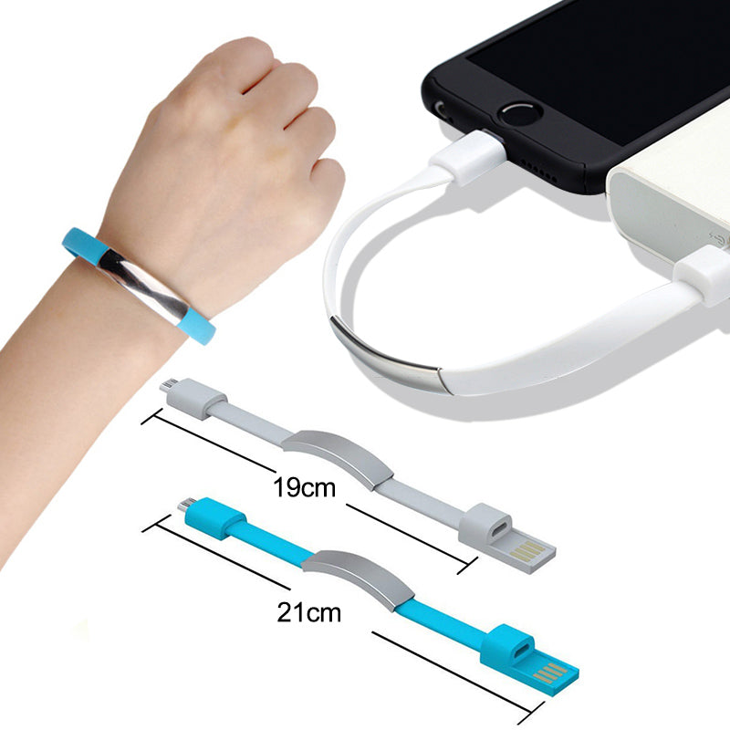 New Bracelet USB Charging Cable Micro Type C Plus iPhone XS Max XR X 7 8 6 Android USB GTPD Global Trending Products Direct