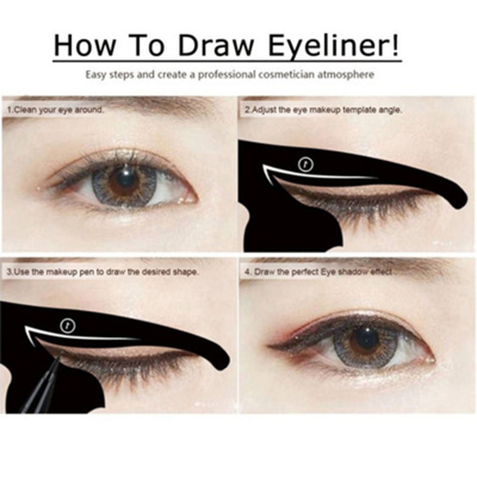 Eyebrow Cat Stencils Women Pro Eye Makeup Tool GTPD Global Trending Products Direct