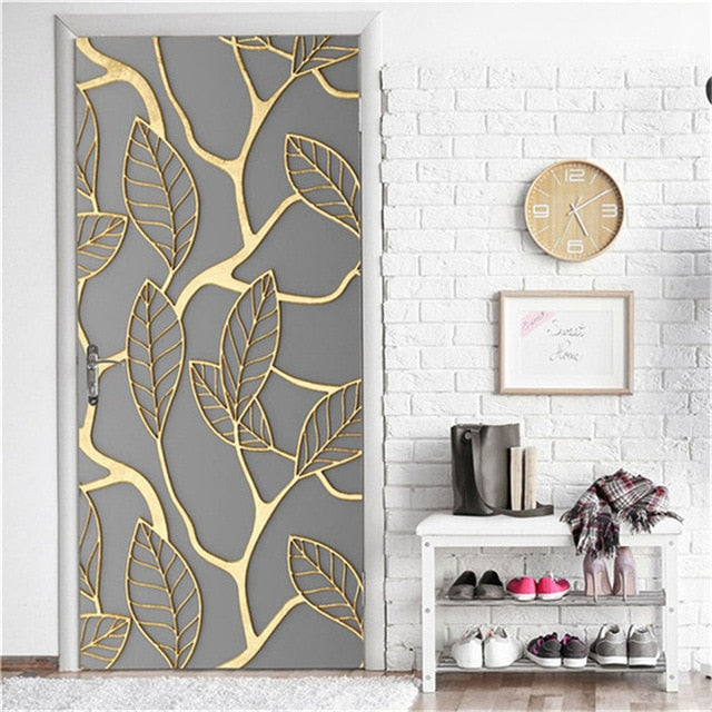 Door Fashion Home Decoration Self Stick Wallpaper Waterproof Renovation Art Poster GTPD Global Trending Products Direct