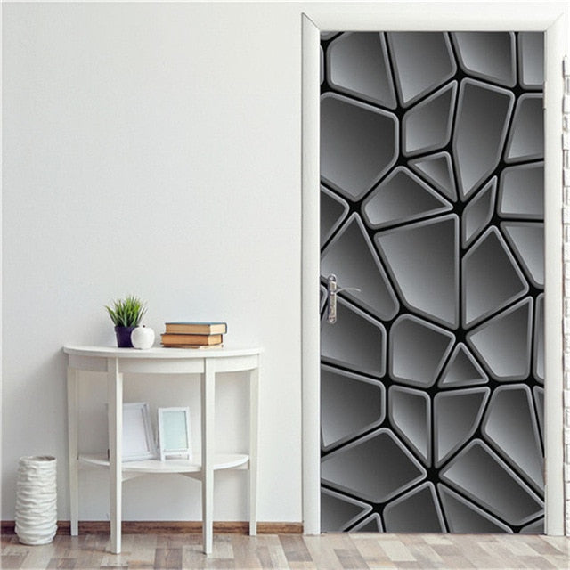 Door Fashion Home Decoration Self Stick Wallpaper Waterproof Renovation Art Poster GTPD Global Trending Products Direct