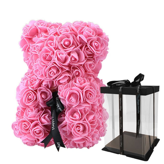 Valentine or Romantic Gift Teddy Bear or Unicorn Rose Flower Gift or Artificial Decoration GTPD Global Trending Product Direct