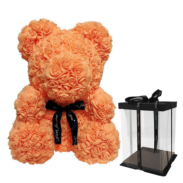 Valentine or Romantic Gift Teddy Bear or Unicorn Rose Flower Gift or Artificial Decoration GTPD Global Trending Product Direct