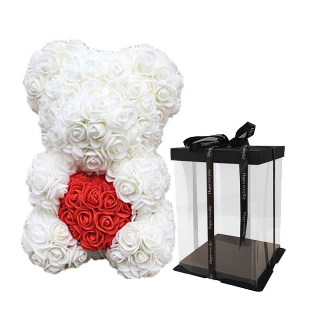 Valentine or Romantic Gift Teddy Bear or Unicorn Rose Flower Gift or Artificial Decoration GTPD Global Trending Product Direct