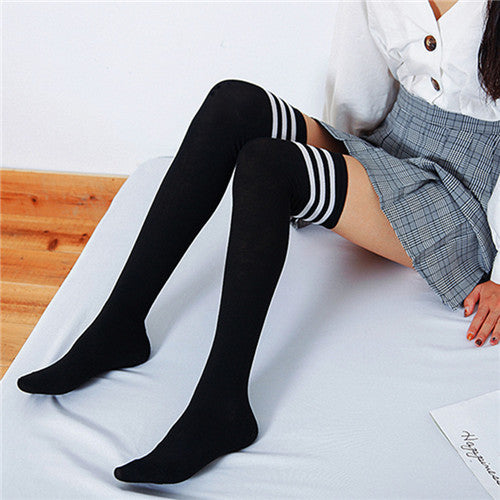 Women Warm Long Socks New Fashion Striped Knee Socks Girls GTPD Global Trending Products Direct