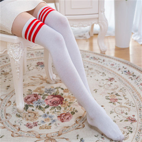 Women Warm Long Socks New Fashion Striped Knee Socks Girls GTPD Global Trending Products Direct