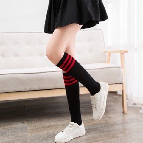 Women Warm Long Socks New Fashion Striped Knee Socks Girls GTPD Global Trending Products Direct