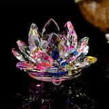 Lotus Flower Quartz Crystal Fengshui Ornaments or Figurines Wedding Party Decor Gifts GTPD Global Trending Product Direct
