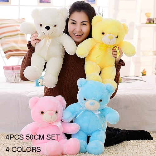 Teddy Bear LED Glowing Stuffed toy Christmas light or Gift for Kid GTPD Global Trending Product Direct